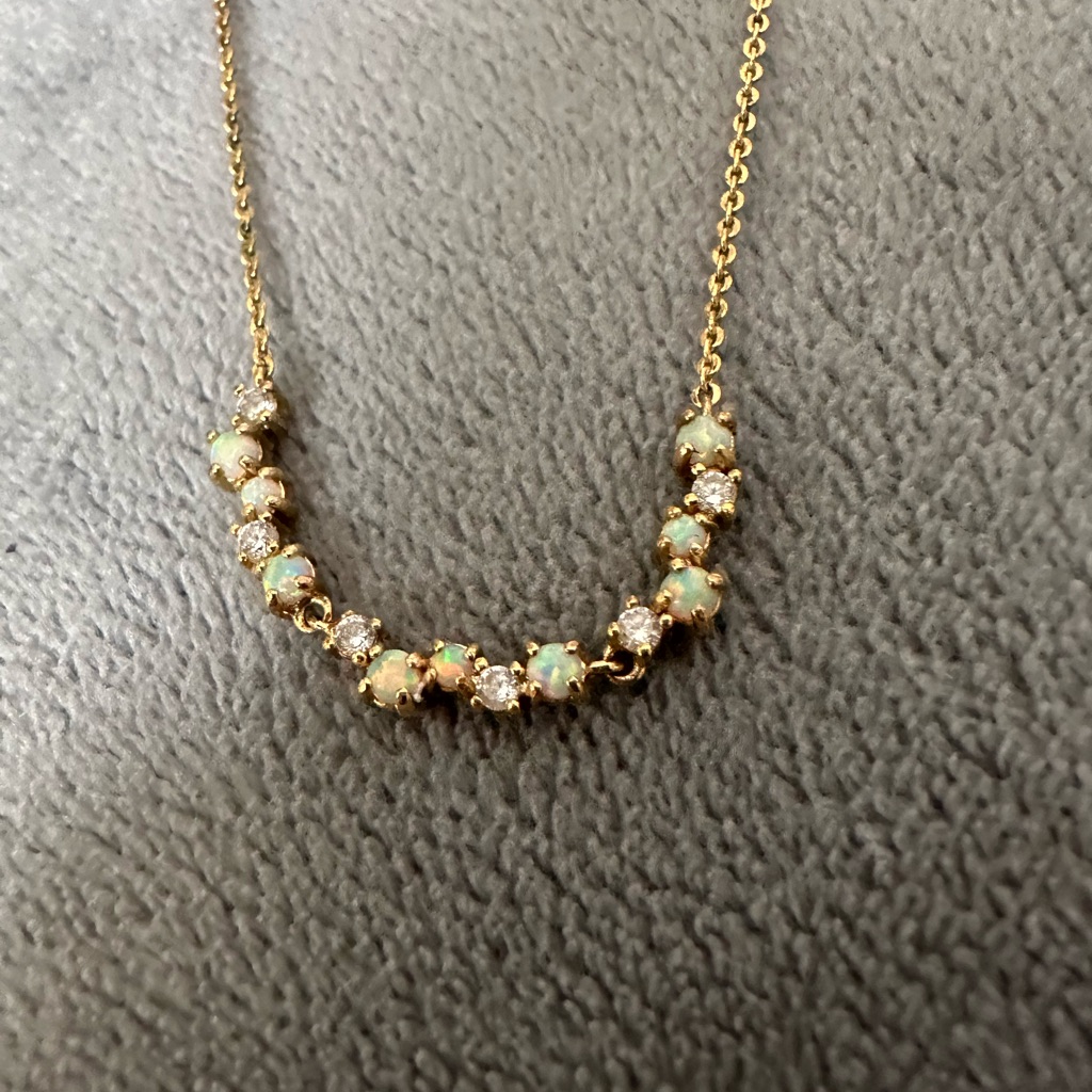 Opal Gold Necklace